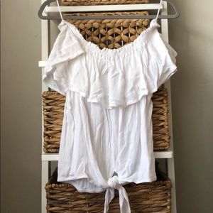 Express off the shoulder blouse / peasant top